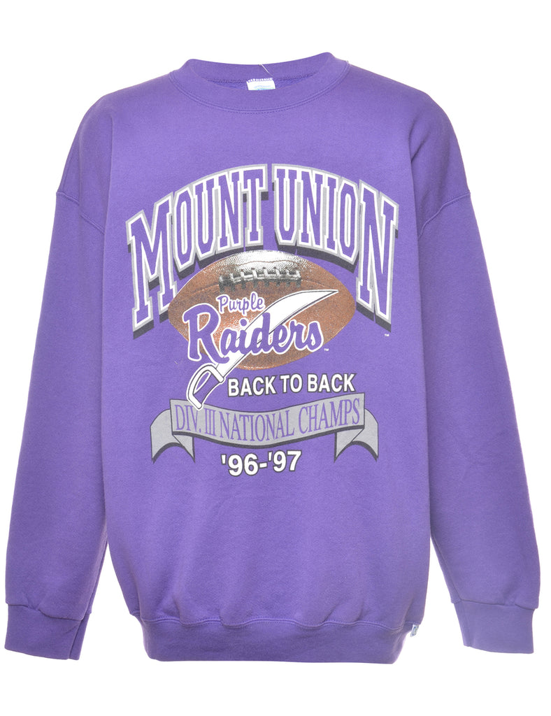 Mount Union Raiders Printed Sweatshirt - XL