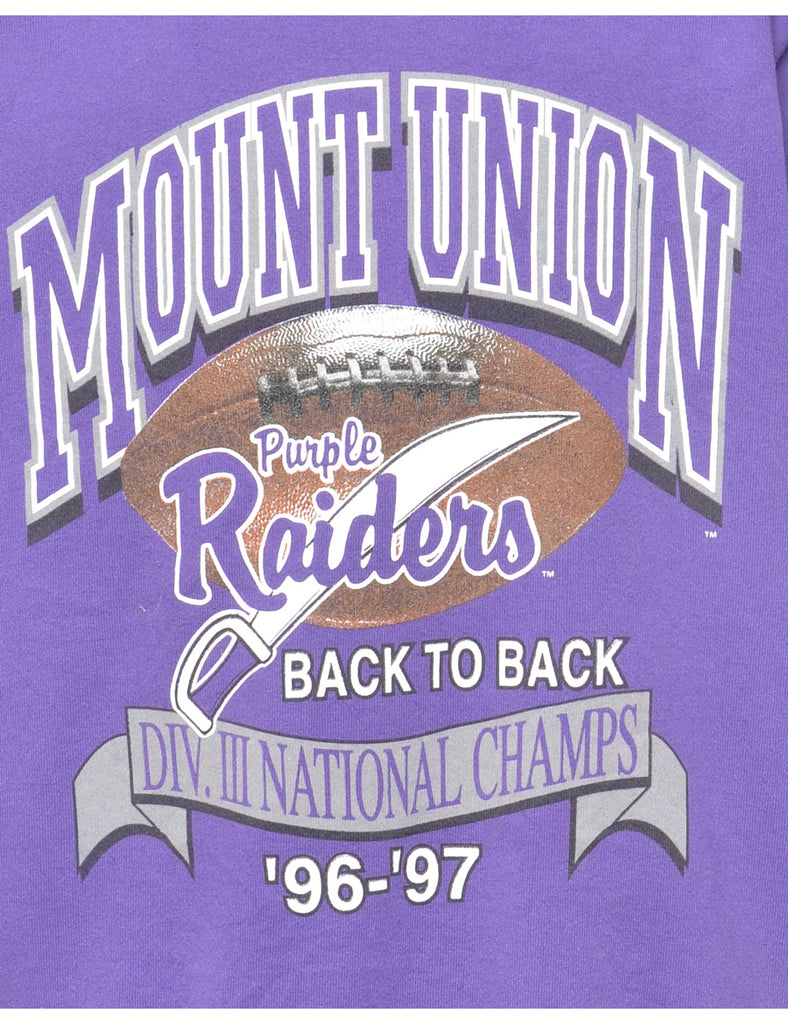 Mount Union Raiders Printed Sweatshirt - XL