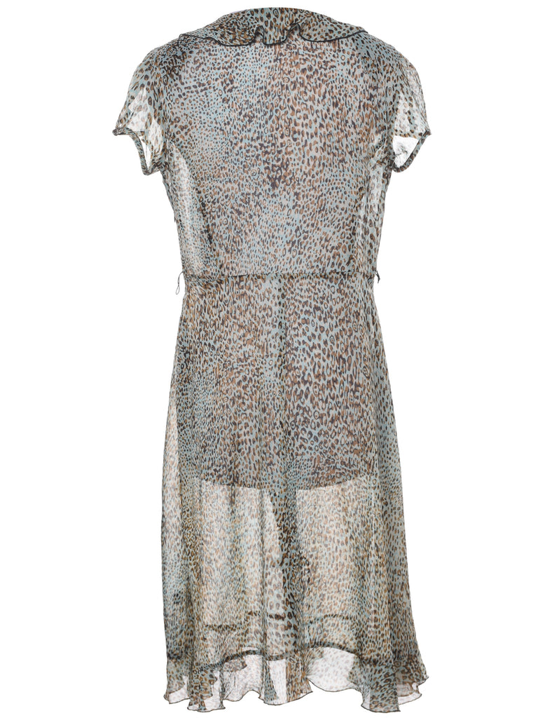 MSK Leopard Print Dress - L