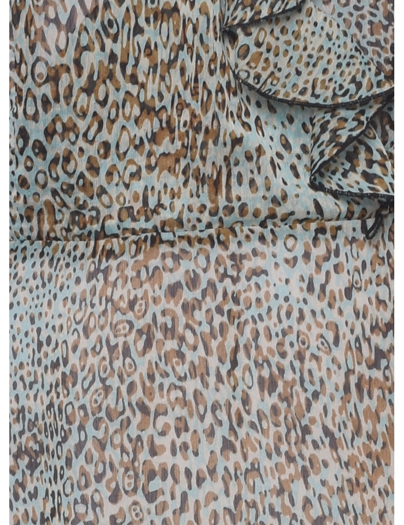 MSK Leopard Print Dress - L