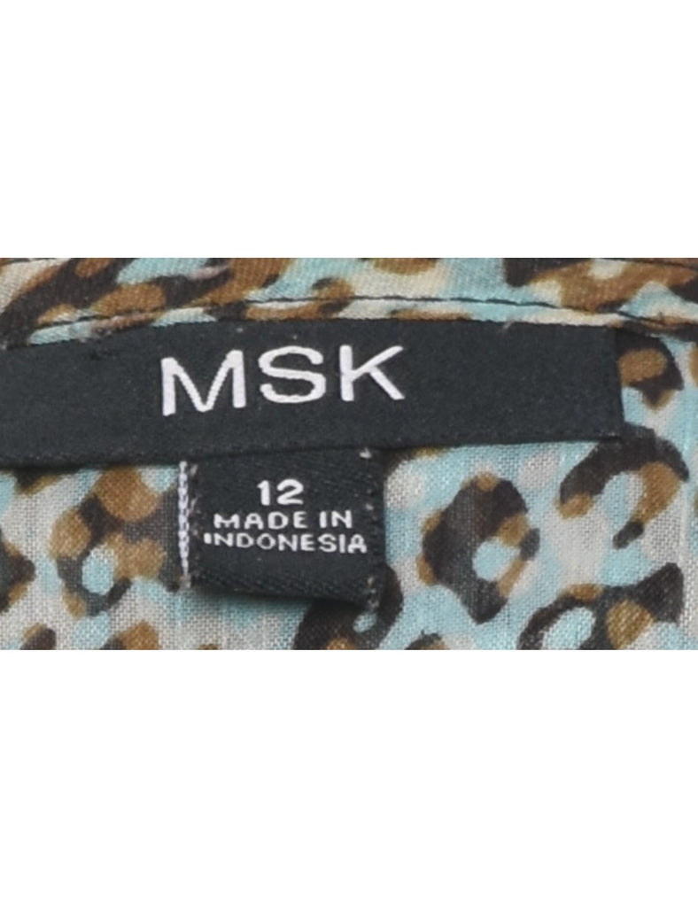 MSK Leopard Print Dress - L