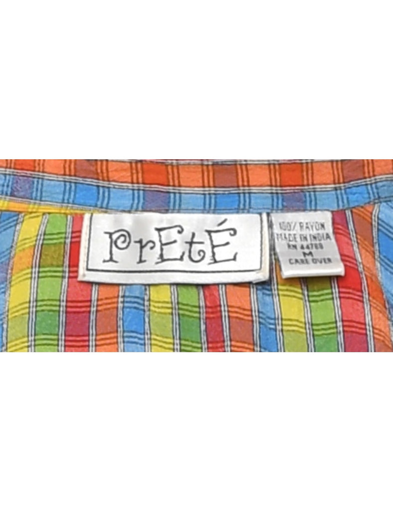 Multi-colour Checked Shirt - M