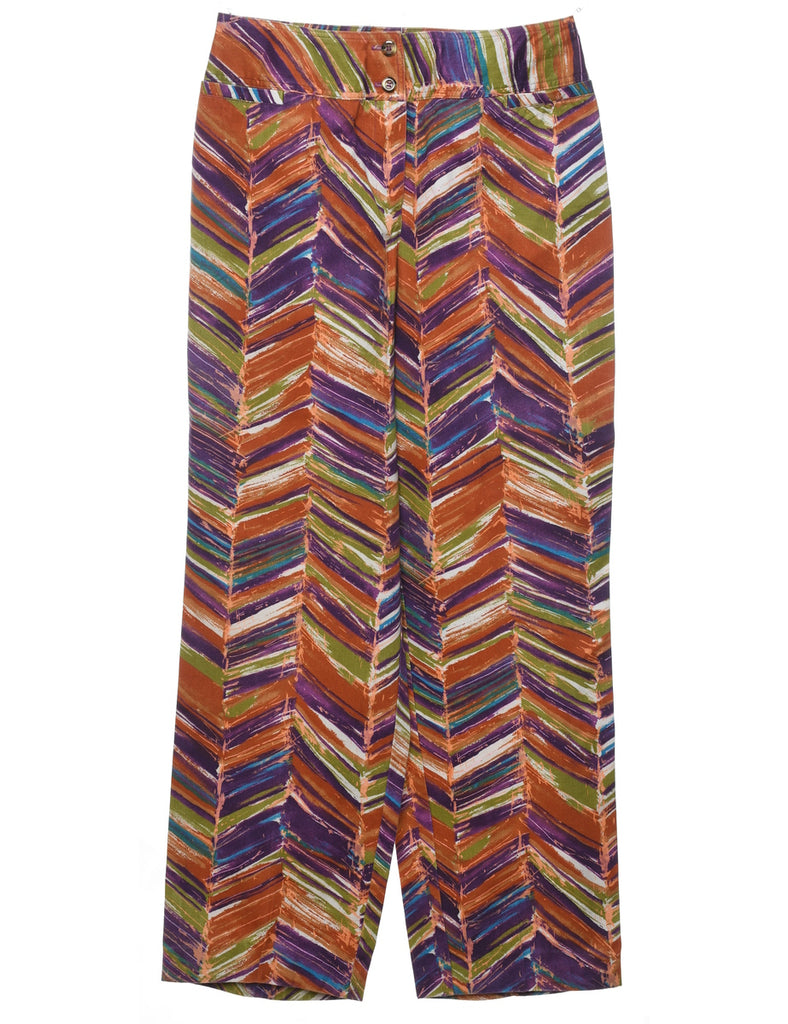 Multi-colour Chevron Trousers - W28 L29