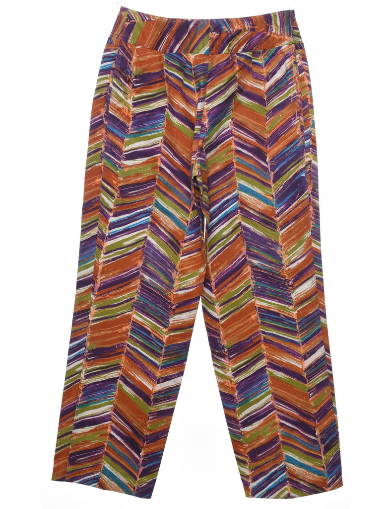 Multi-colour Chevron Trousers - W28 L29