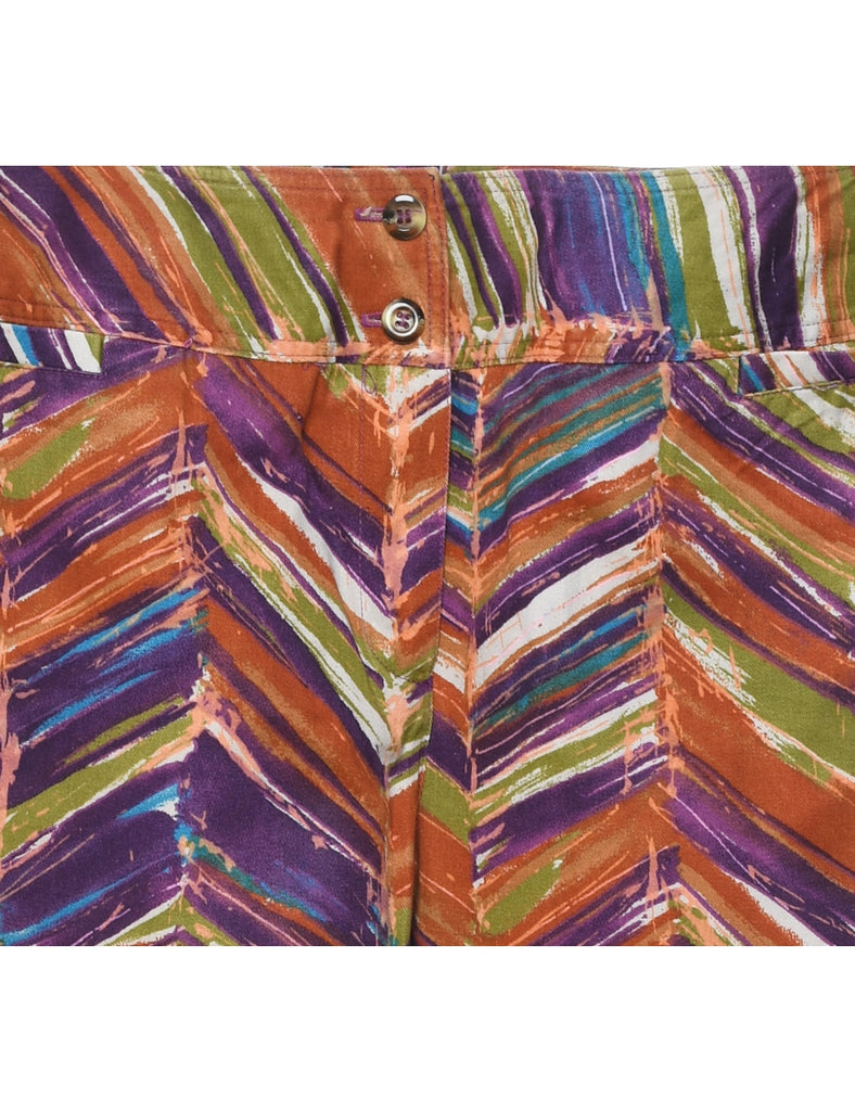 Multi-colour Chevron Trousers - W28 L29