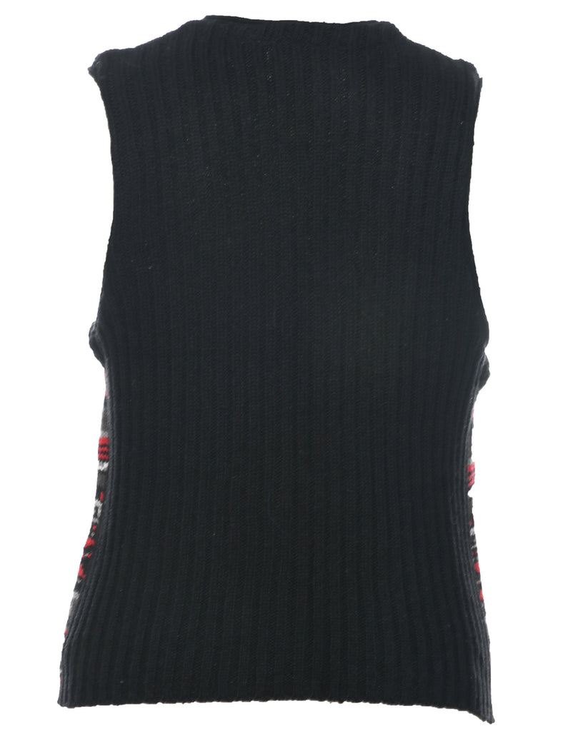 Multi-colour Christmas Vest - M