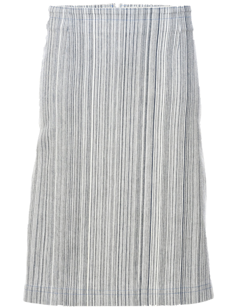 Multi-colour Denim A-line Skirt - M