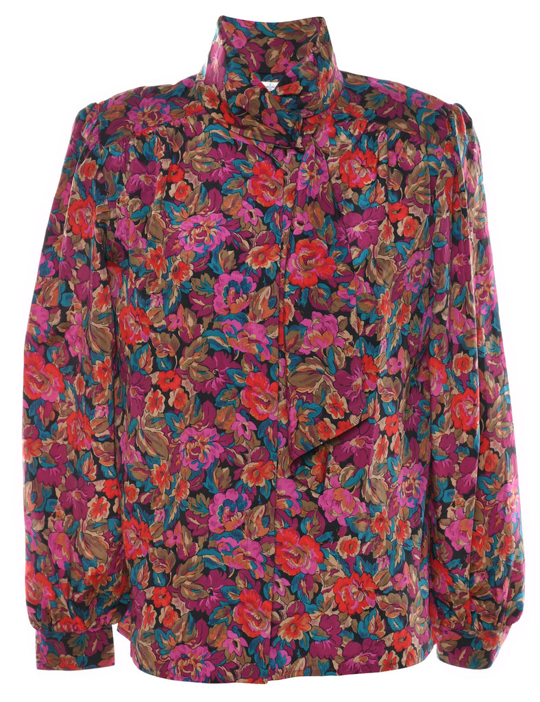 Multi-colour Floral Blouse - M