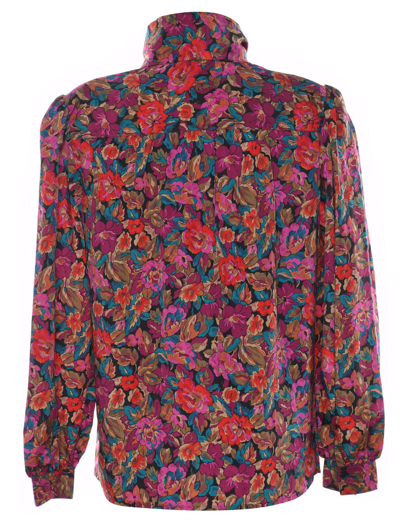 Multi-colour Floral Blouse - M