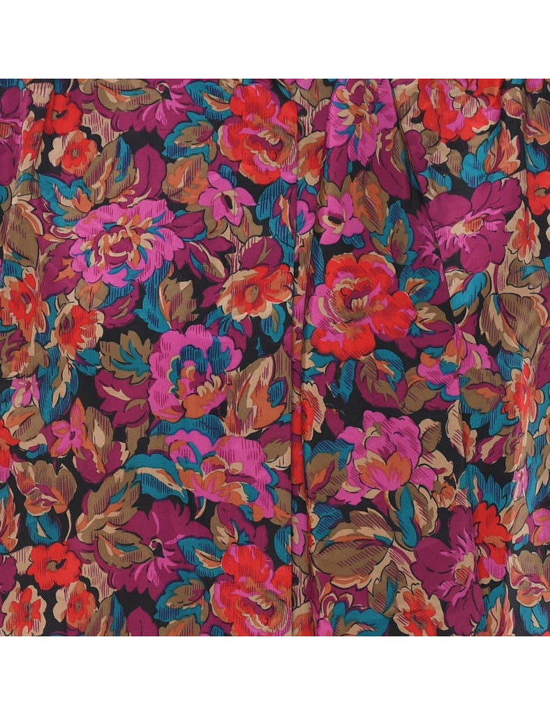 Multi-colour Floral Blouse - M
