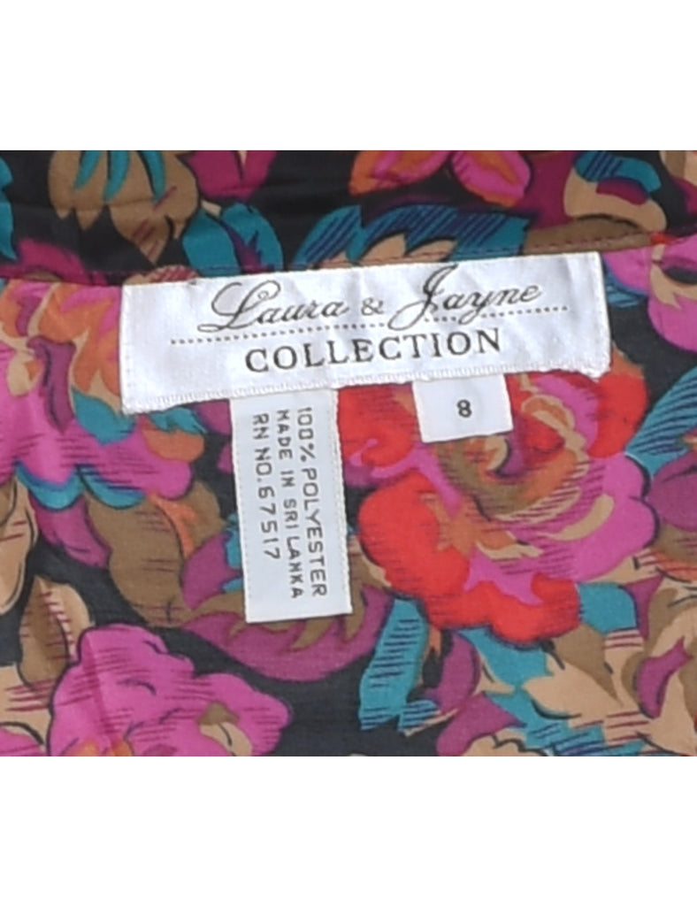 Multi-colour Floral Blouse - M