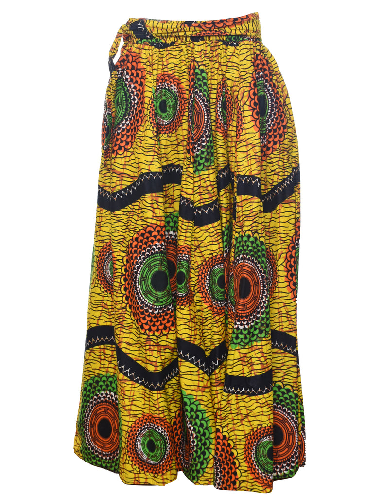 Multi-colour Midi Skirt - XS