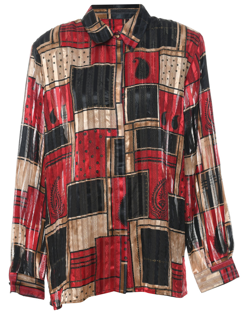 Multi-colour Paisley Blouse - XL