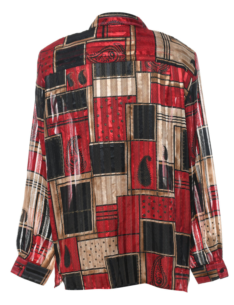 Multi-colour Paisley Blouse - XL