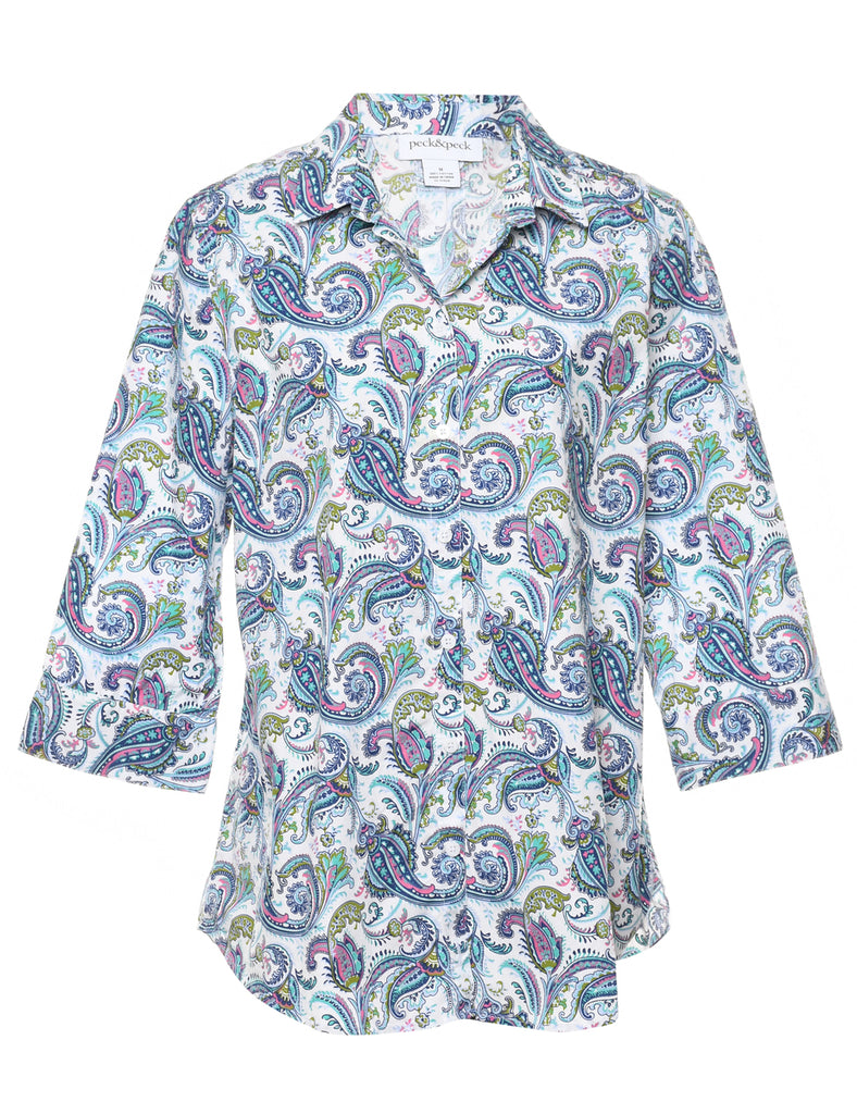 Multi-colour Paisley Shirt - M