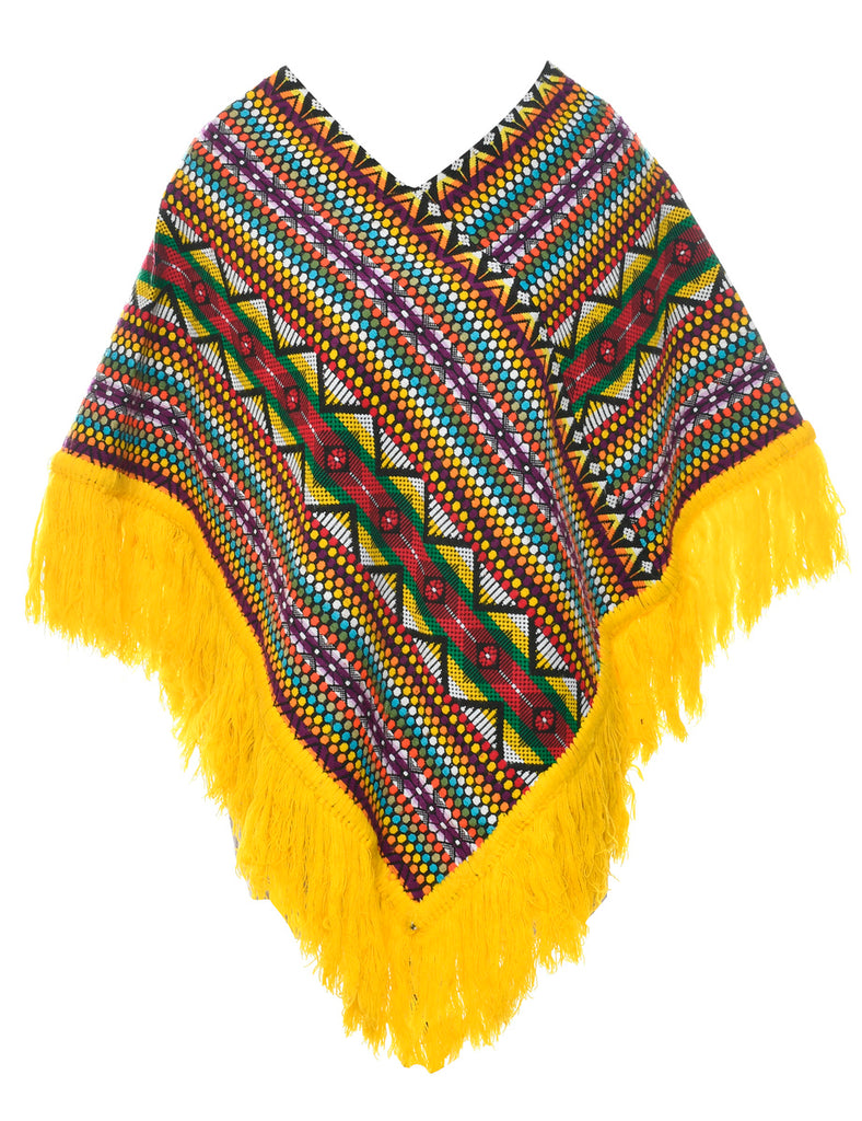 Multi-colour Poncho - L