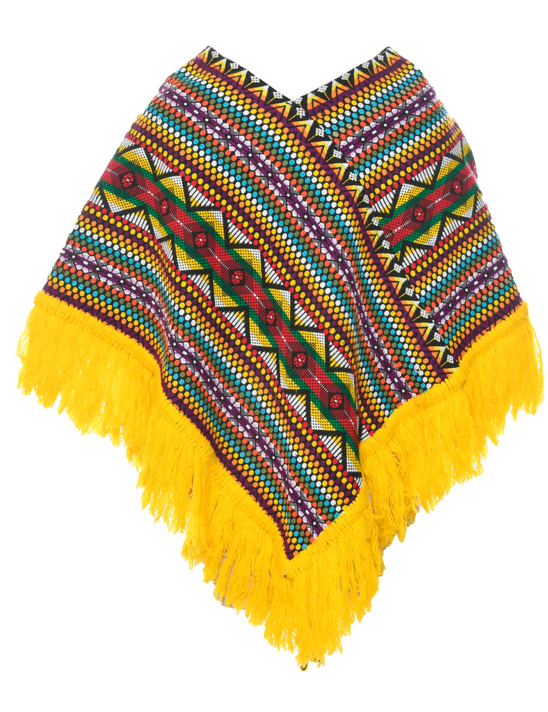 Multi-colour Poncho - L