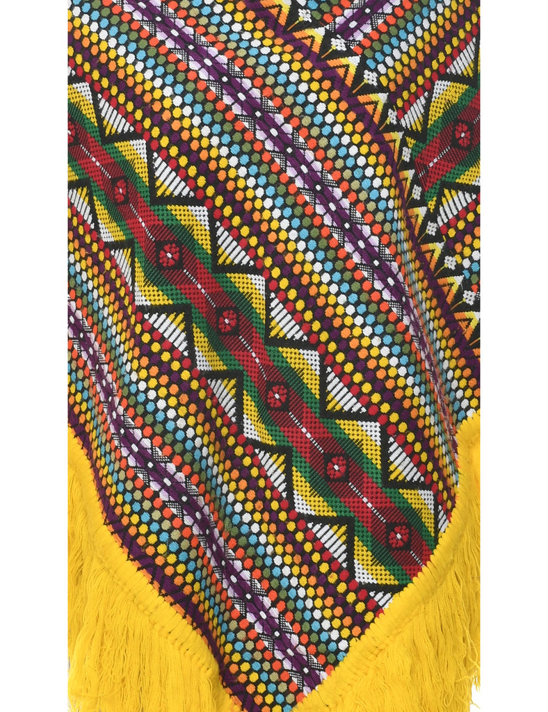 Multi-colour Poncho - L
