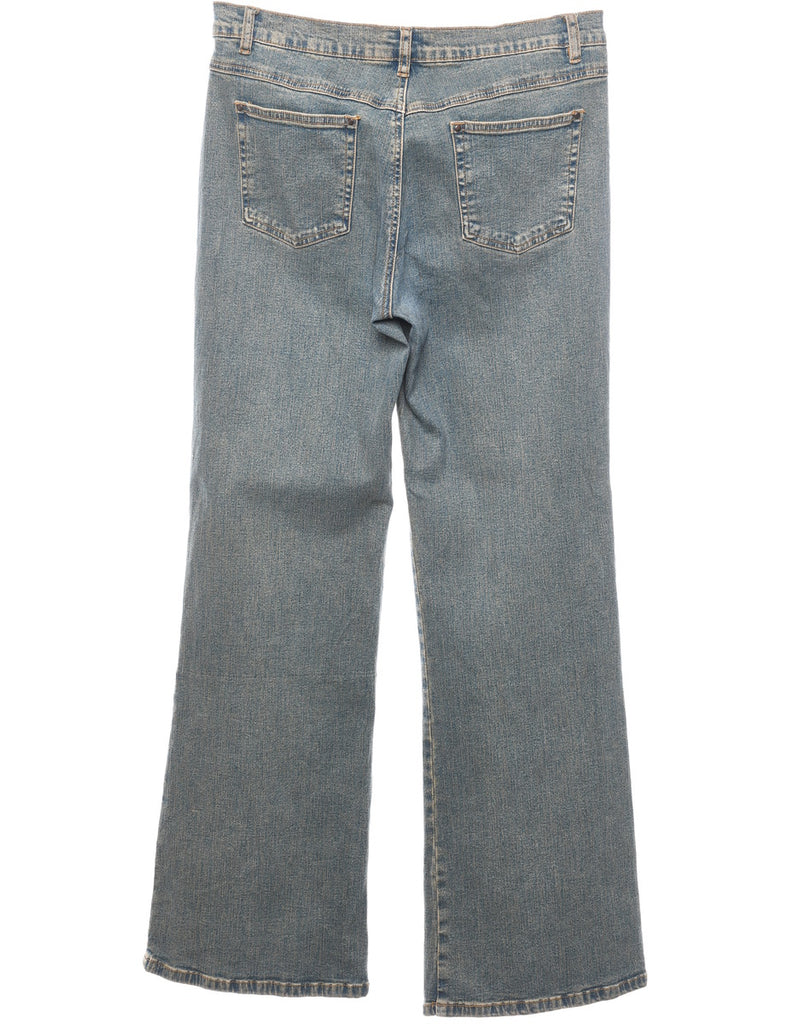 Multi-Colour Printed Flared Jeans - W30 L32