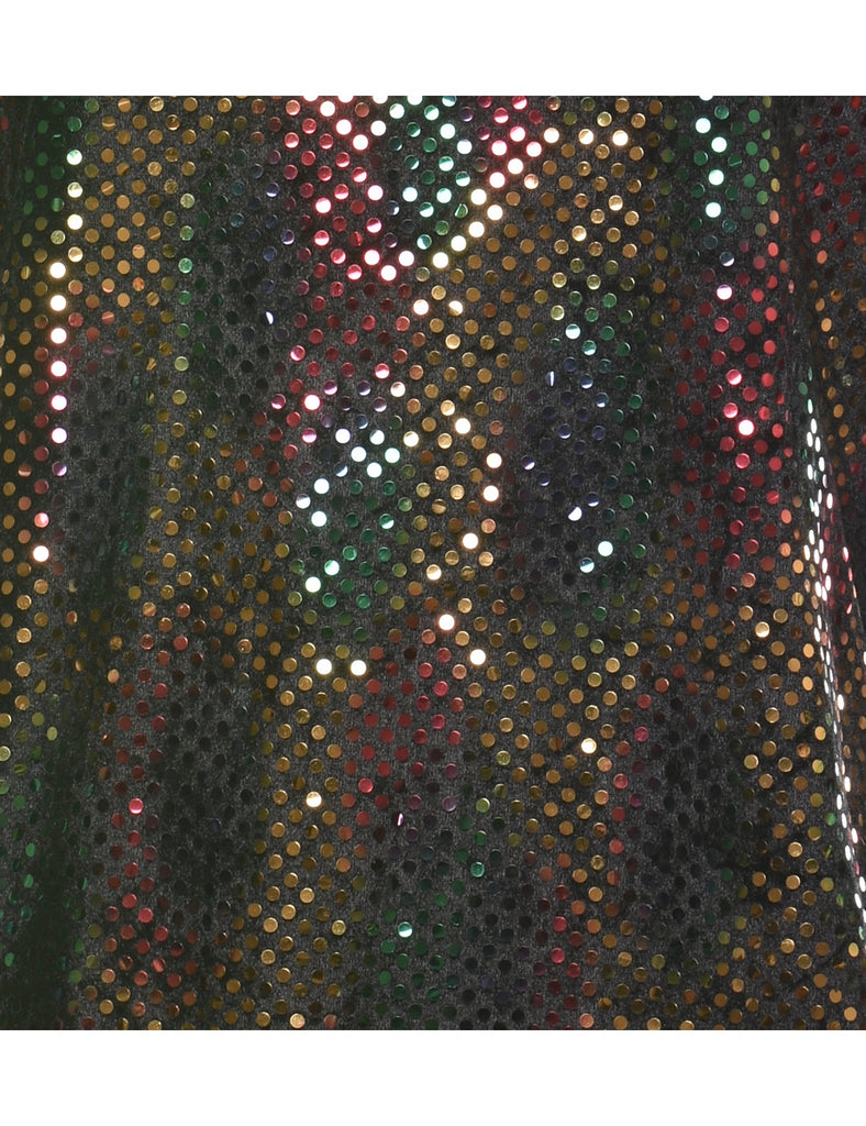 Multi-Colour Sequined Evening Top - L