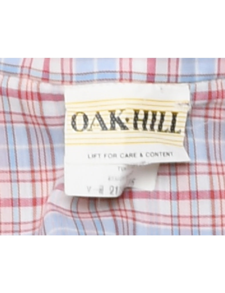 Multi-Colour Short Sleeve Checked Shirt - L