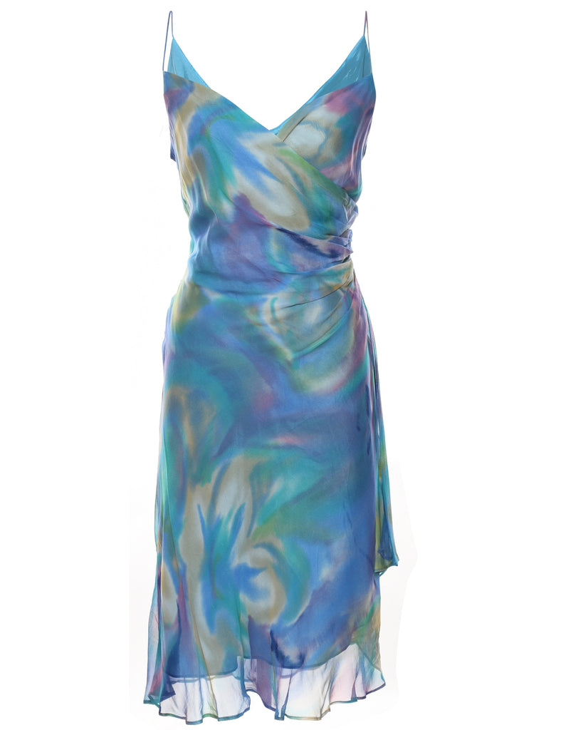 Multi-colour Silk Dress - M