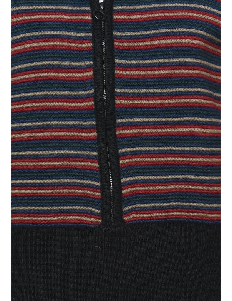 Multi-colour Striped Cardigan - M