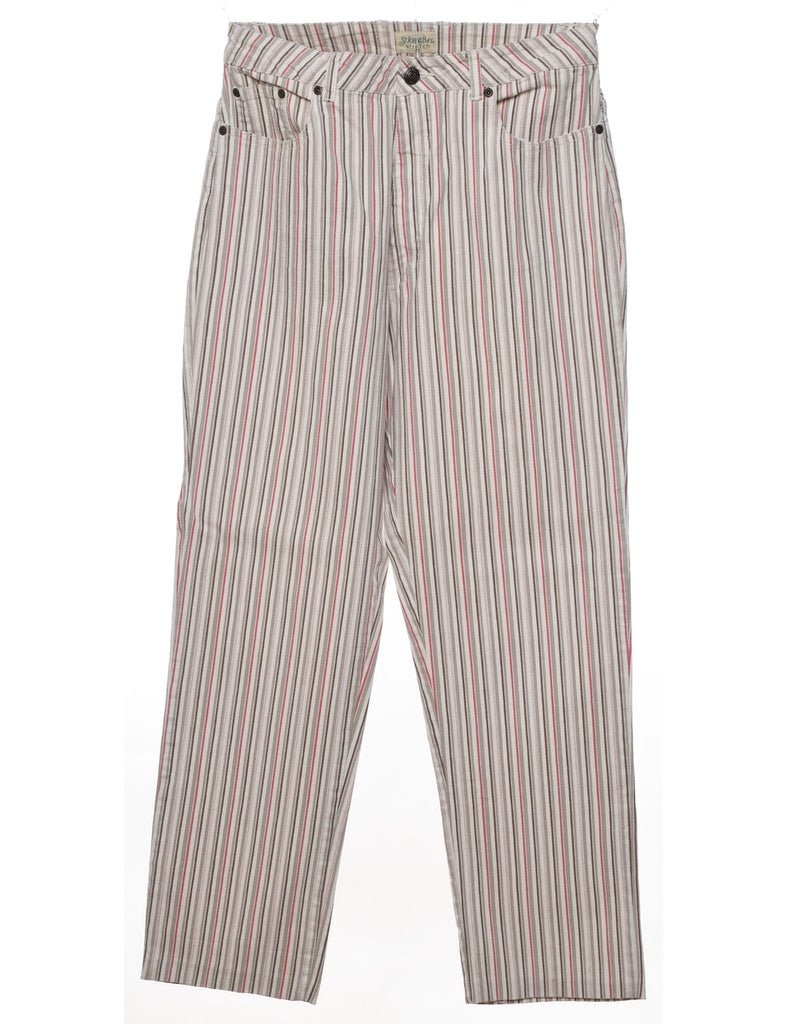 Multi-colour Striped Trousers - W30 L28