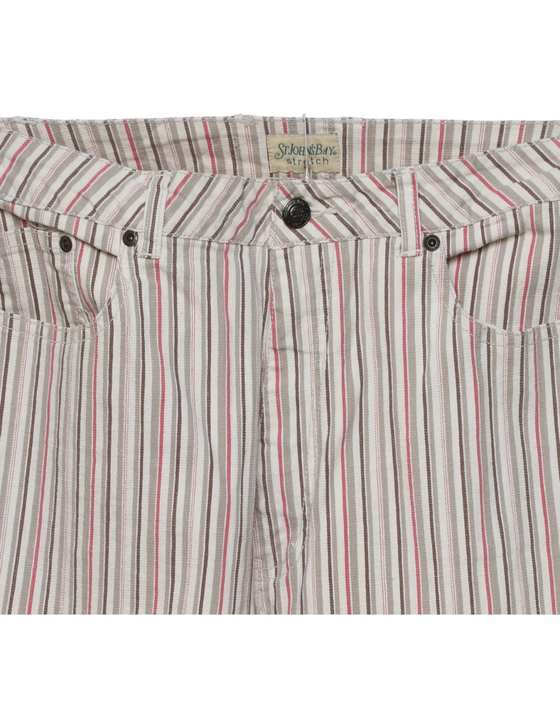 Multi-colour Striped Trousers - W30 L28