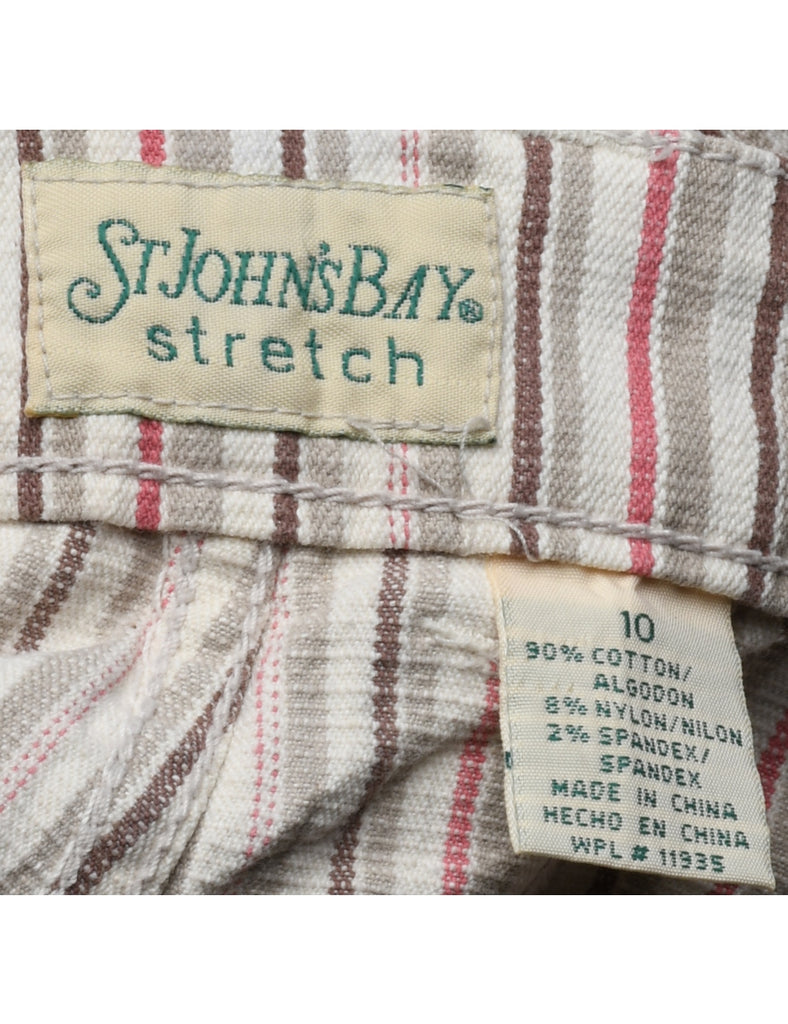 Multi-colour Striped Trousers - W30 L28