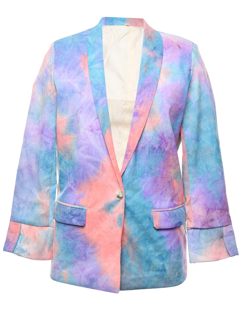 Multi-colour Tie-Dye  Blazer - L