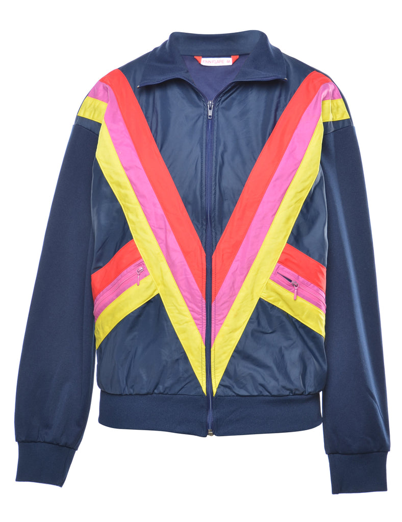 Multi-Colour Zip-Front Jacket - L