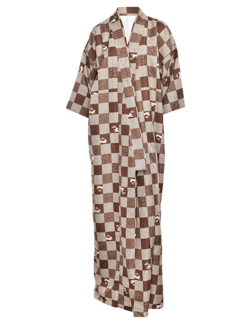 Multi Print Full Length Kimono -