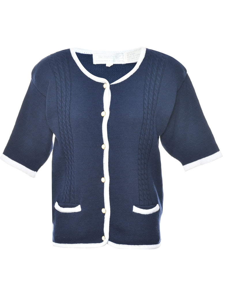 Navy Cardigan - S