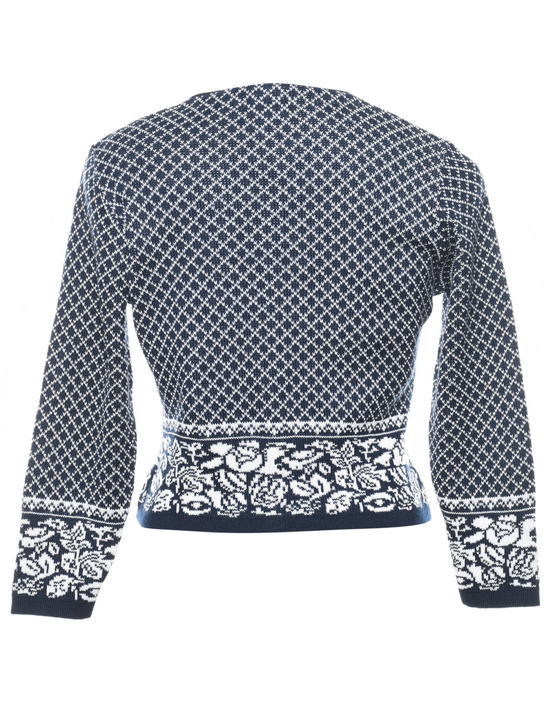 Navy Cardigan - M