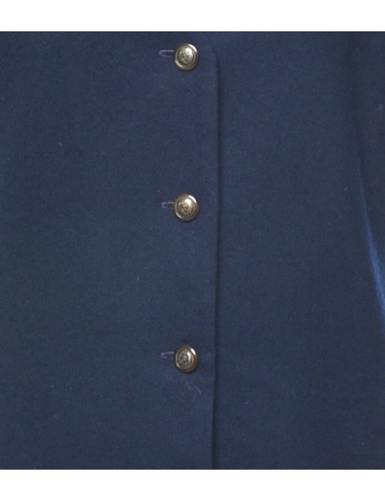 Navy Classic Wool Waistcoat - M