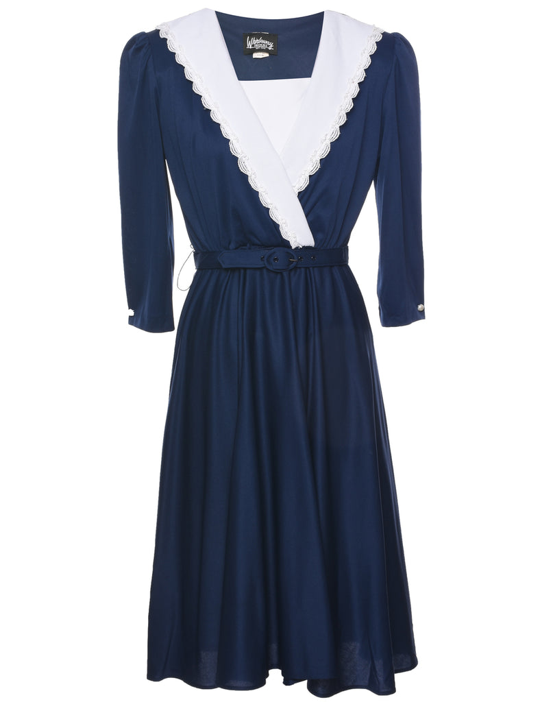 Navy Dress - M