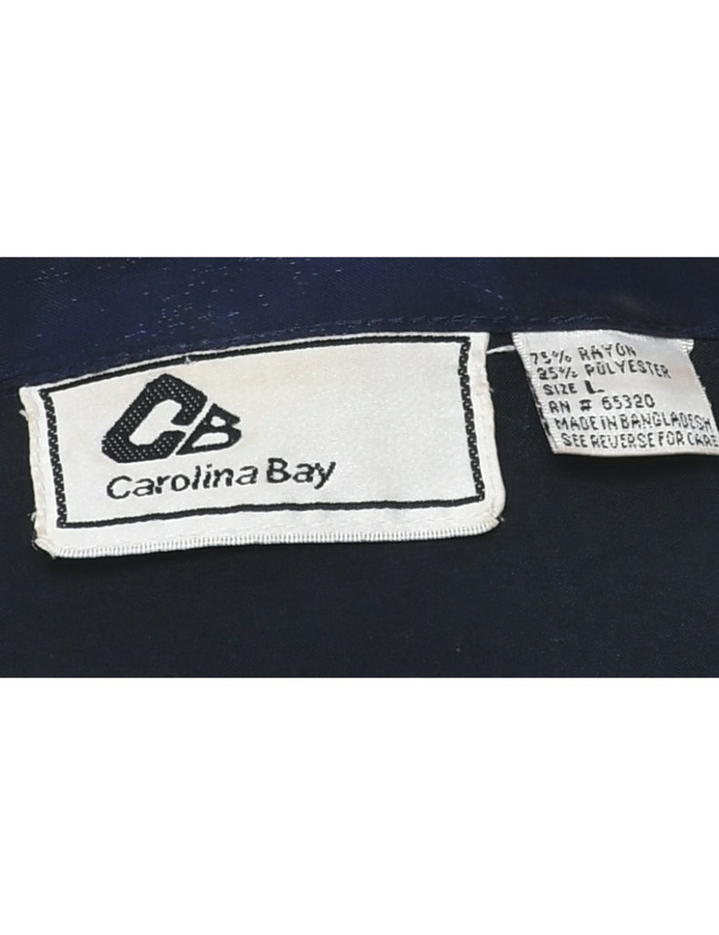 Navy Evening Blouse - L