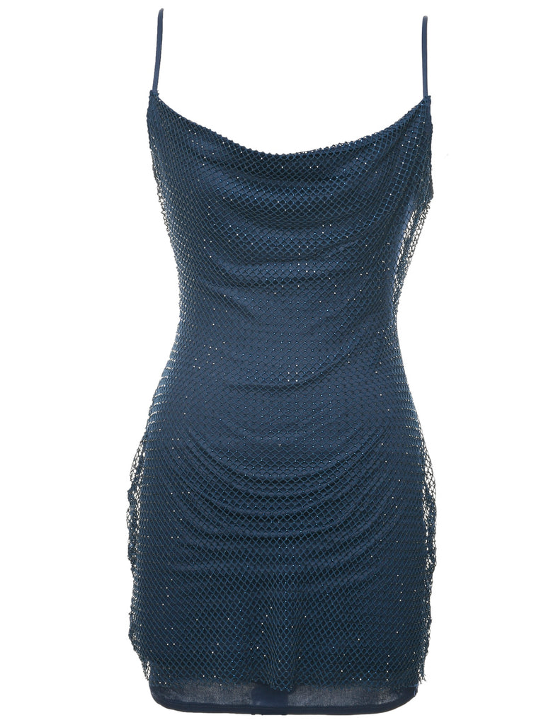 Navy Evening Dress - S