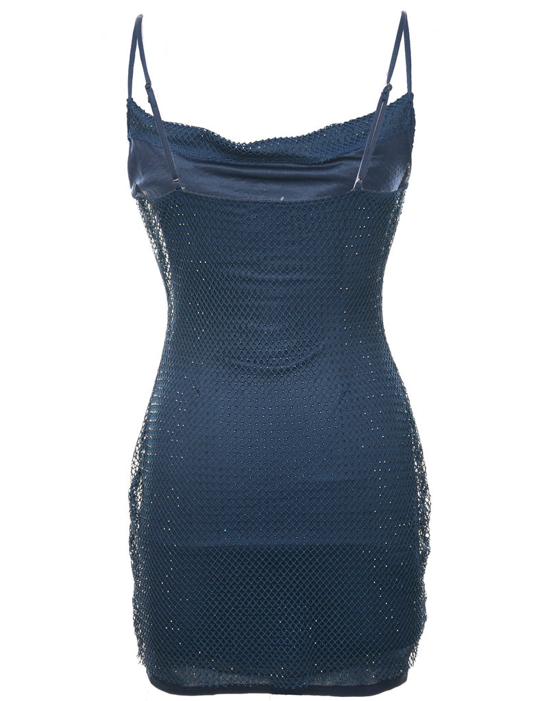 Navy Evening Dress - S