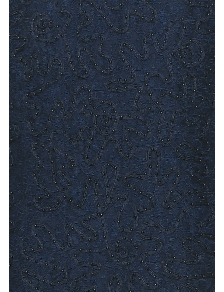 Navy Evening Dress - M