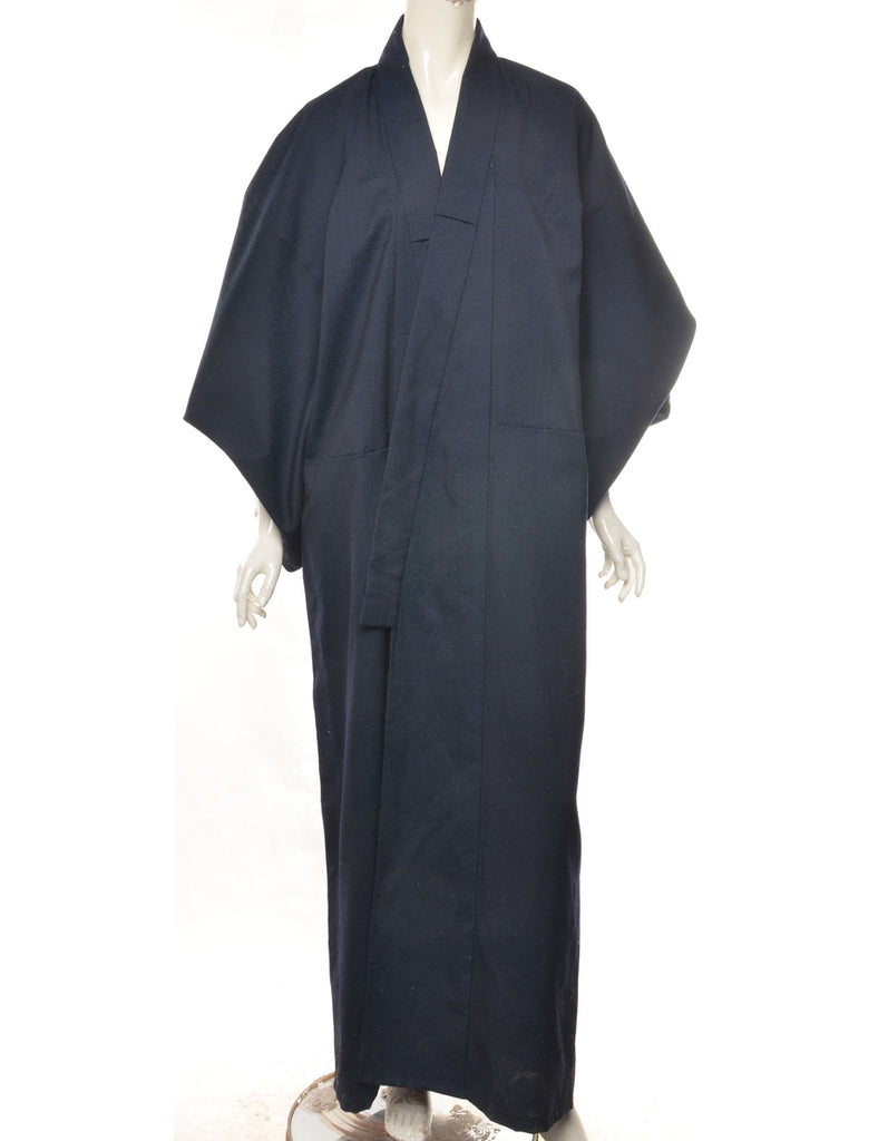Navy Full Length Kimono - L