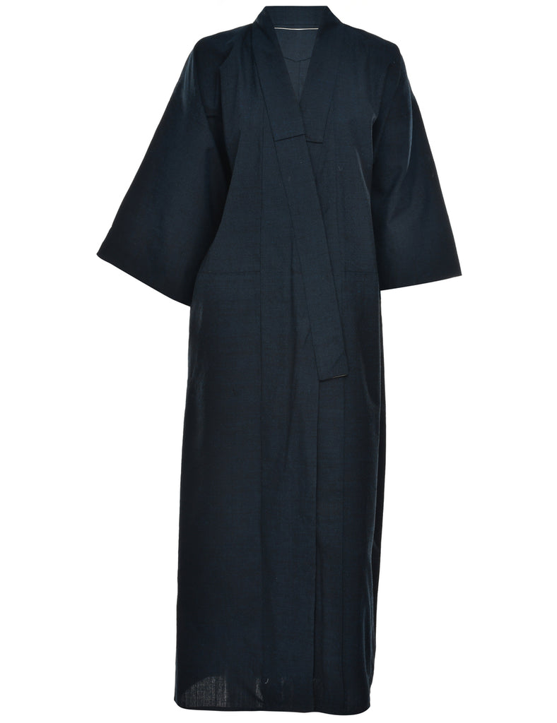 Navy Full Length Kimono - M