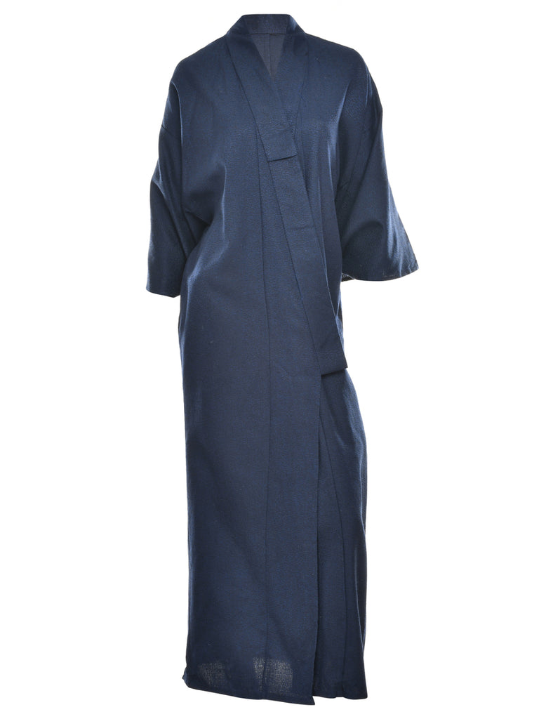 Navy Full Length Kimono - L