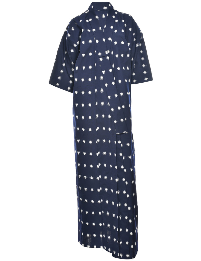 Navy Full Length Kimono - XL