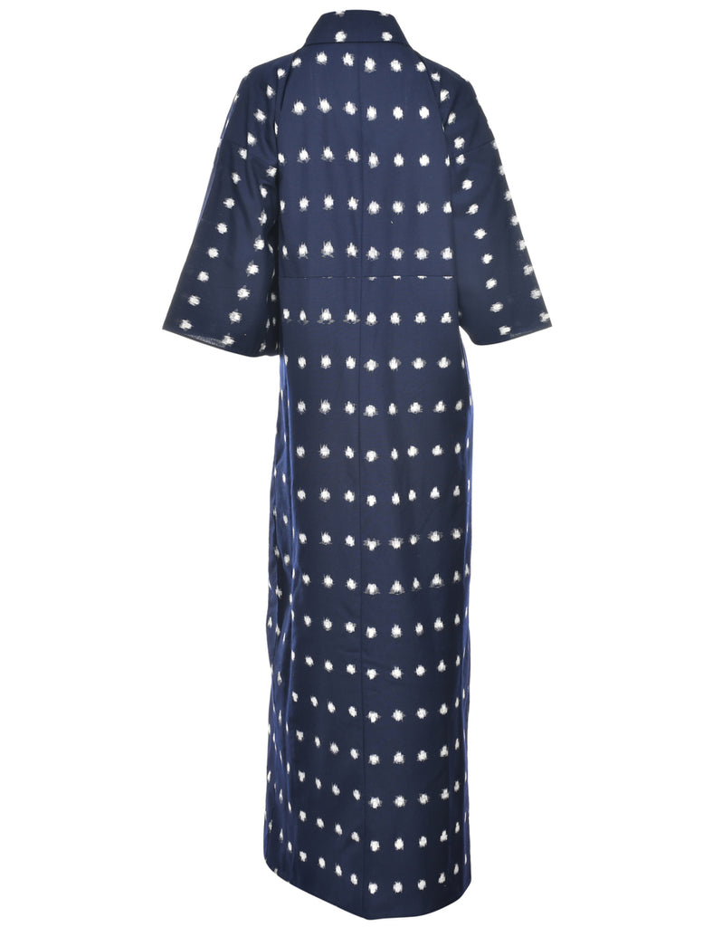 Navy Full Length Kimono - XL