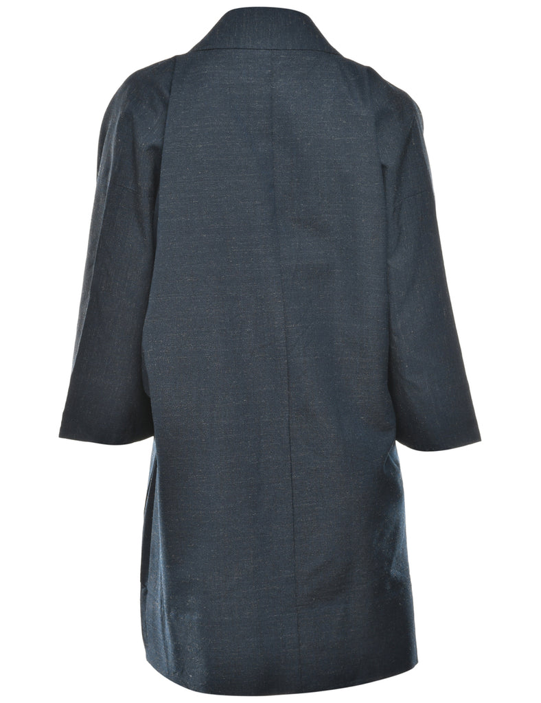 Navy Midi Length Kimono - L