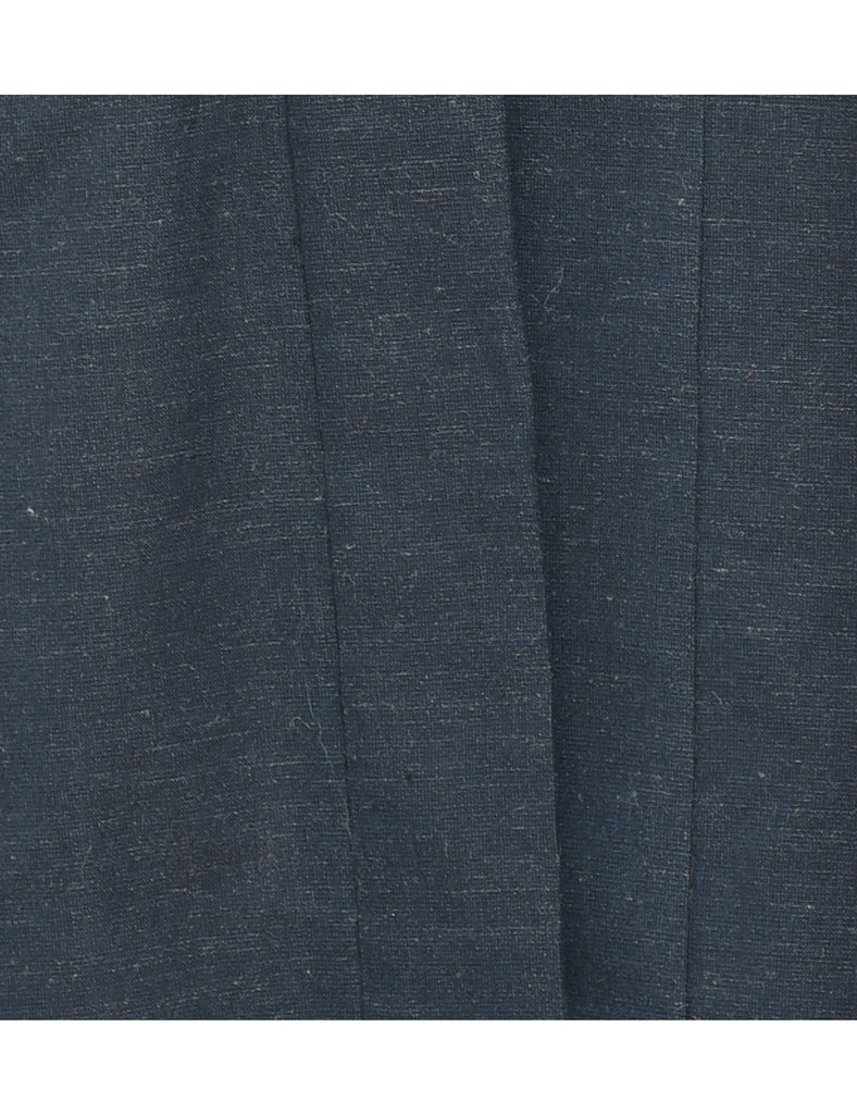 Navy Midi Length Kimono - L