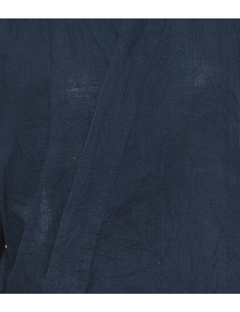 Navy Midi Length Kimono - L