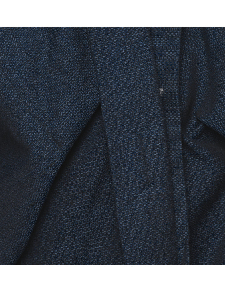 Navy Midi Length Kimono - L